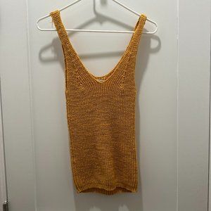 Madewell Knit Tank - Gold - XXS